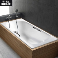 正品科勒浴缸 索尚1.5米 1.6 1.7米嵌入式铸铁浴缸成人浴缸K-941T