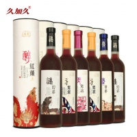 【久加久】红酒 国产红酒 楼兰美酒 楼兰甜红6瓶整箱随机发货 