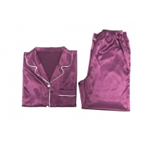 仿真丝紫色情侣睡衣FZ7081801女款